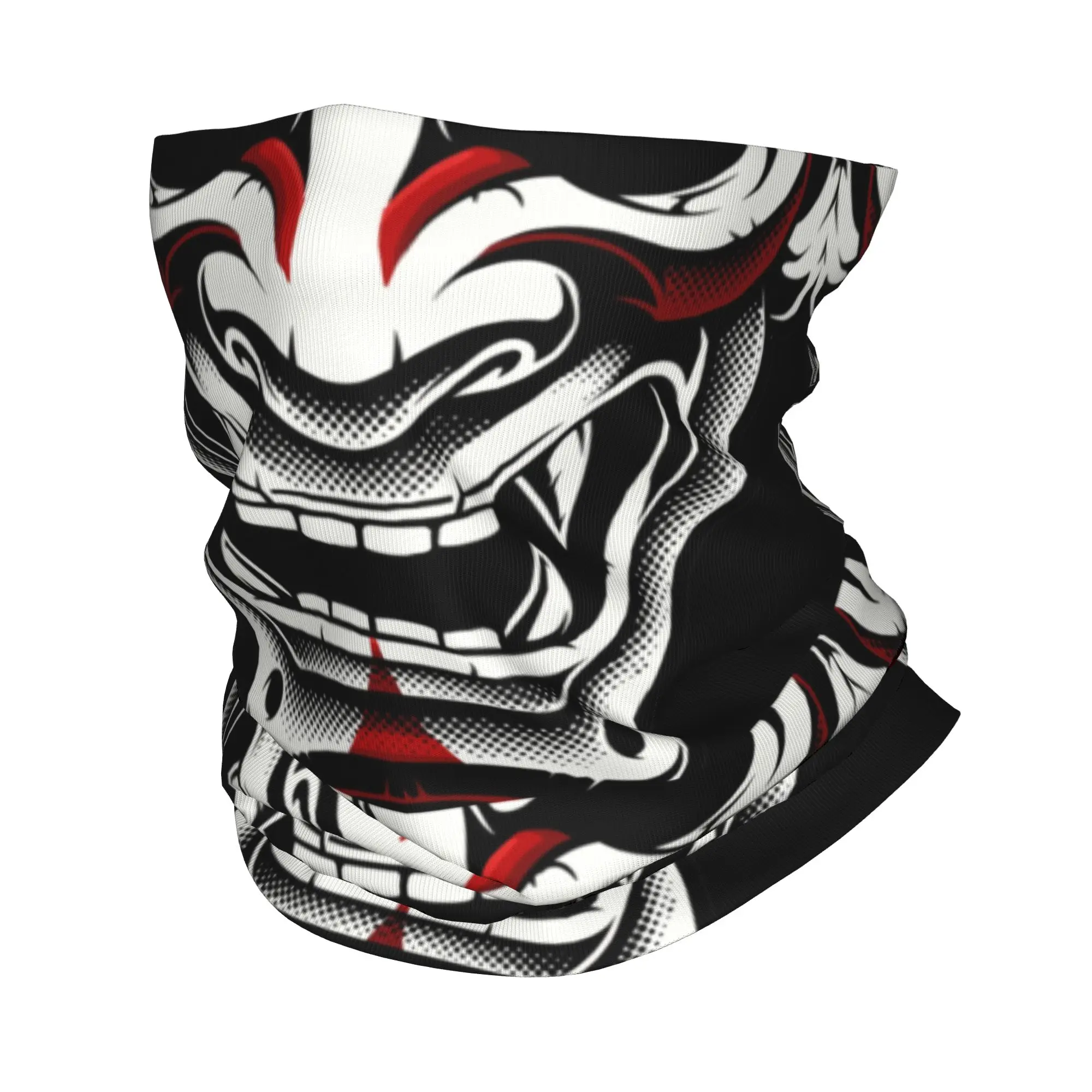 Neck Warmer Balaclava - Nuovo Scaldacollo Multifunzione Bianco Rosso Okami