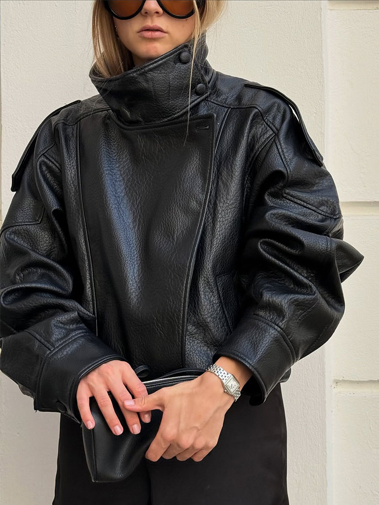 Riding Jacket Leather - HH Autunno Giacca in ecopelle per