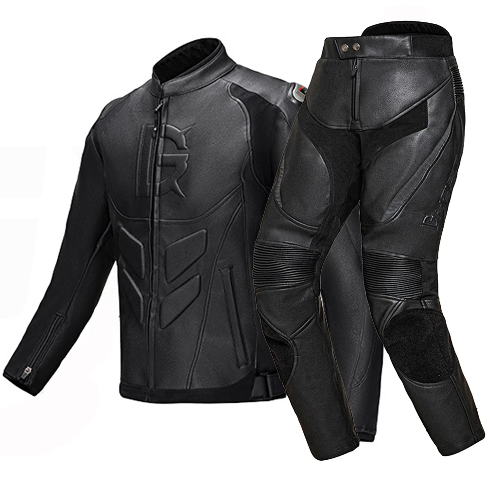 Riding Jacket Leather - GHOST RACING Giacca da moto invernale