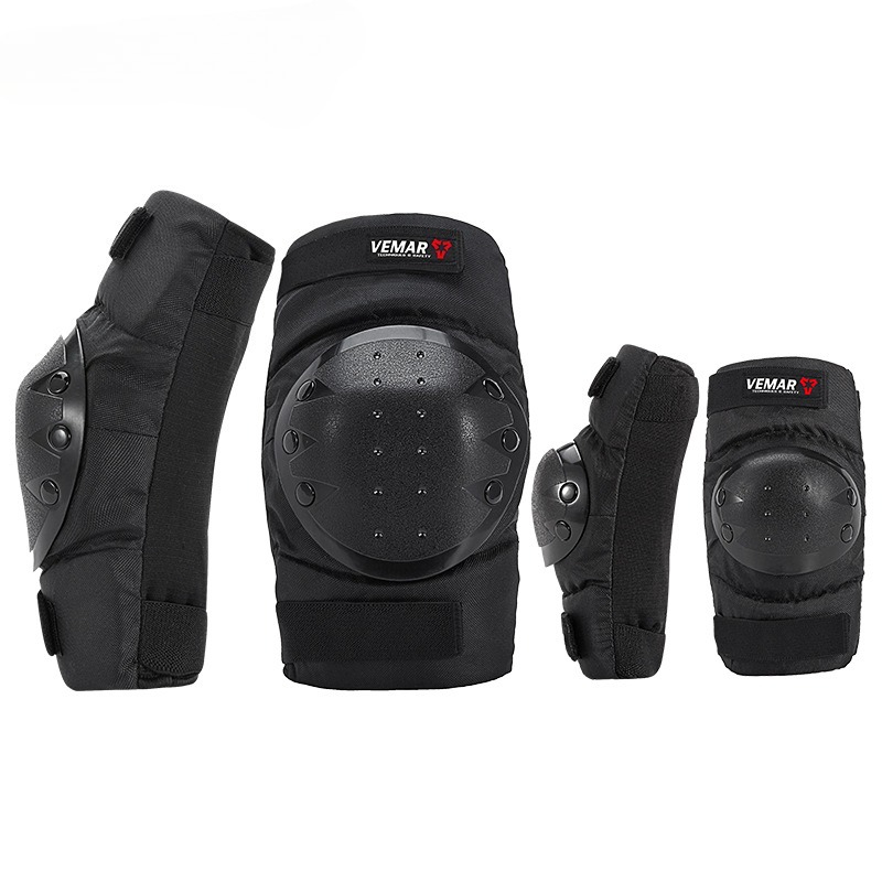 Motorcycle Gear Equipment - Set di 4 Protezioni per Ginocchia