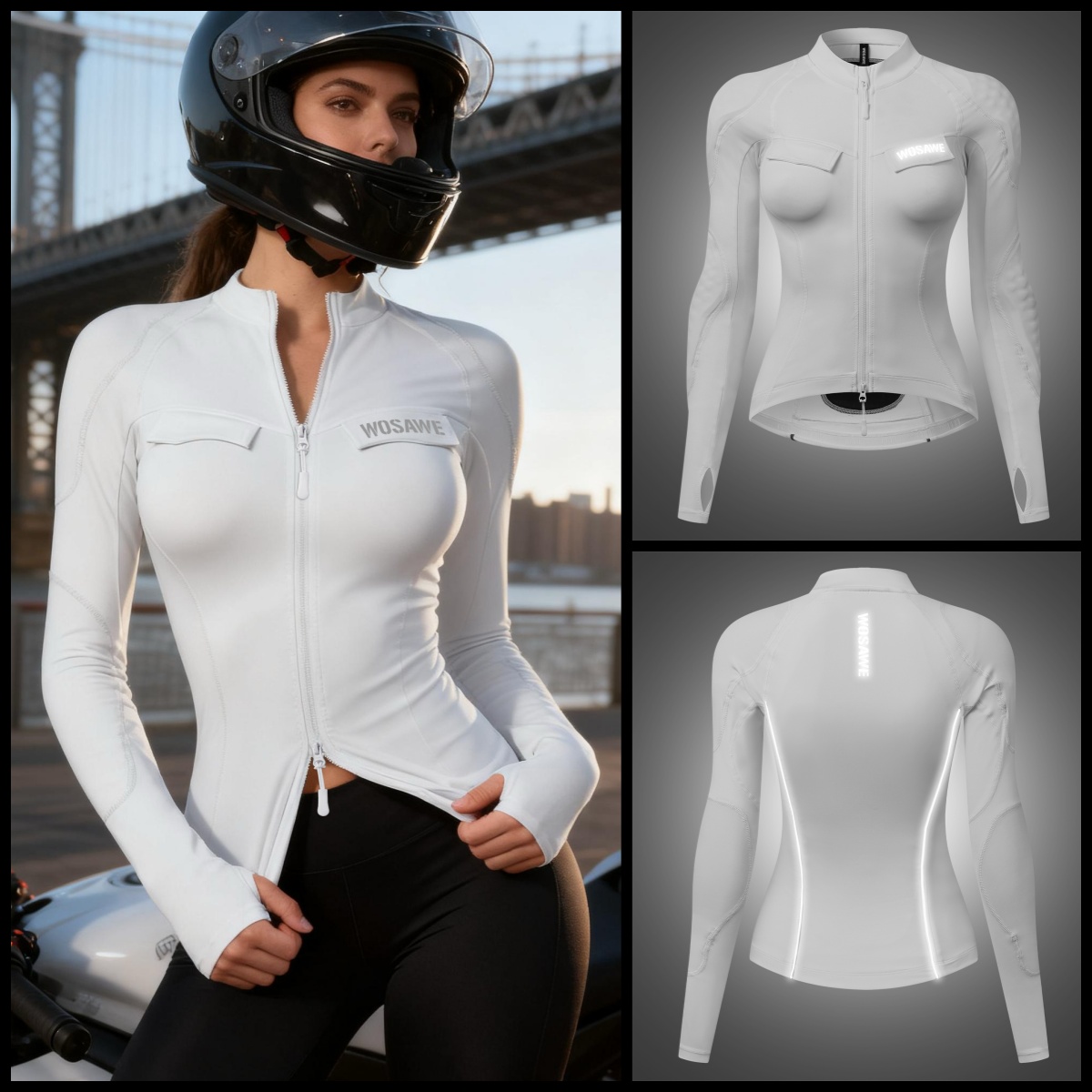 WOSAWE Giacca da Moto Estiva d - Motorcycle Gear Jacket Women recensione e prezzo