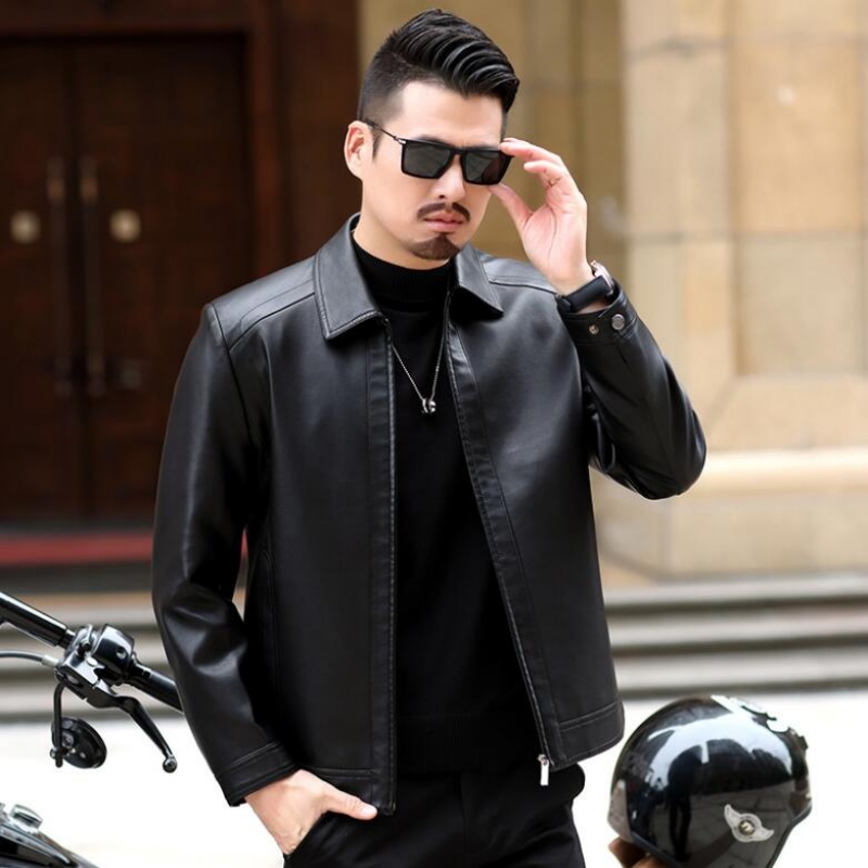 Giacca in pelle da uomo cappot - Riding Jacket Leather recensione e prezzo