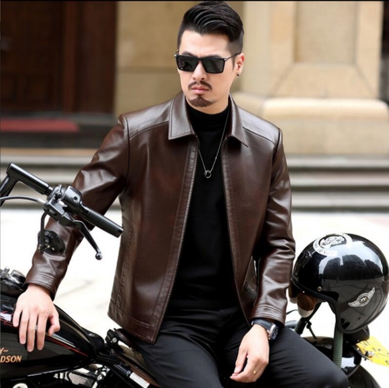 Giacca in pelle da uomo cappot - Riding Jacket Leather recensione e prezzo